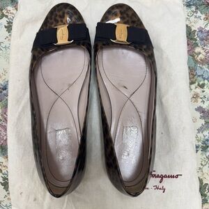 Salvatore Ferragamo tortoise flats